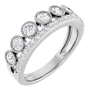14K White 1 CTW Diamond Ring  